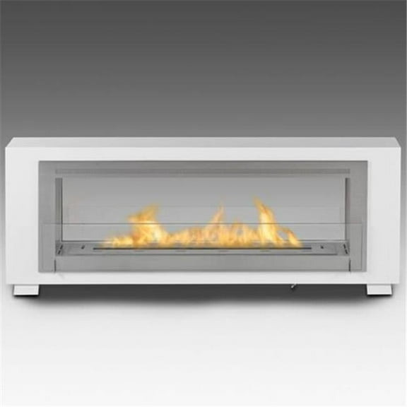 Eco-Feu WS-00081-SS Santa Cruz 2 Sided Burner, Gloss White