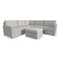 thumbnail image 4 of Bowery Hill Beige 5 Seat Modular Sectional Sofa & Ottoman w/ Performance Fabric, 4 of 7