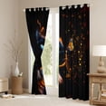 thumbnail image 3 of Homewish 3D Magical Cat Curtains Pack of 2 (42x84 Each) for Teens, Dreamy Butterfly Curtains Blackout, Kawaii Animal Bedroom Curtains, Black Out Curtains Decor, 3 of 6