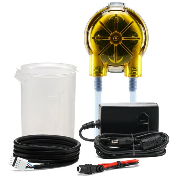 Atlas Scientific EZO-PMP-L Embedded Dosing Pump Kit: Dispenses up to 12 Gallons per Hour (Yellow)