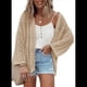 thumbnail image 3 of Suéter Tipo Cárdigan para Mujer Color Albaricoque XL, 3 of 7