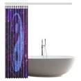 thumbnail image 3 of ABPHQTO Decoración de apartamento cortina de ducha humo línea multicolor ornamento Yin Yang signo tela baño decoración conjunto con ganchos 150x180 cm, 3 of 3