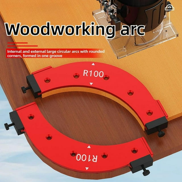 Woodworking Large Arc Template - Inner & Outer Corners, Precise & Efficient, Durable Construction, Ergonomic Handle, Must - Have for Woodworkers