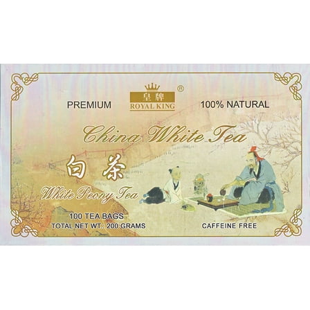Royal King White Peony Chinese White Tea (100 Bags)