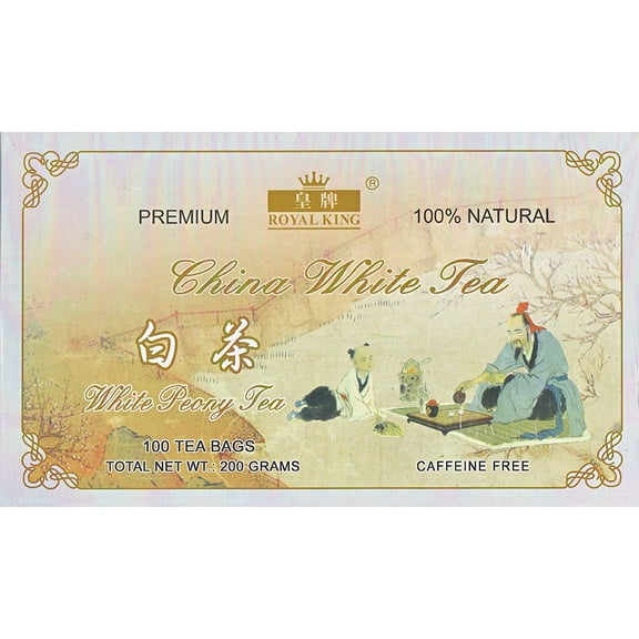 Royal King White Peony Chinese White Tea (100 Bags)