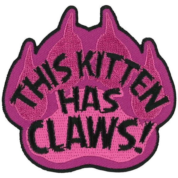 Hot Leathers PPQ2080 3 x 3 in. Kitten Claws Patch - Multi Color