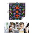 thumbnail image 4 of Mexican Flower Cloth Napkins Set of 6 Reusable Dinner Napkins, Abstract Colorful Floral Leaf Plant Cocktail Napkin Washable Table Napkins for Wedding/Holiday Party/Baby Shower 20"x20", 4 of 7