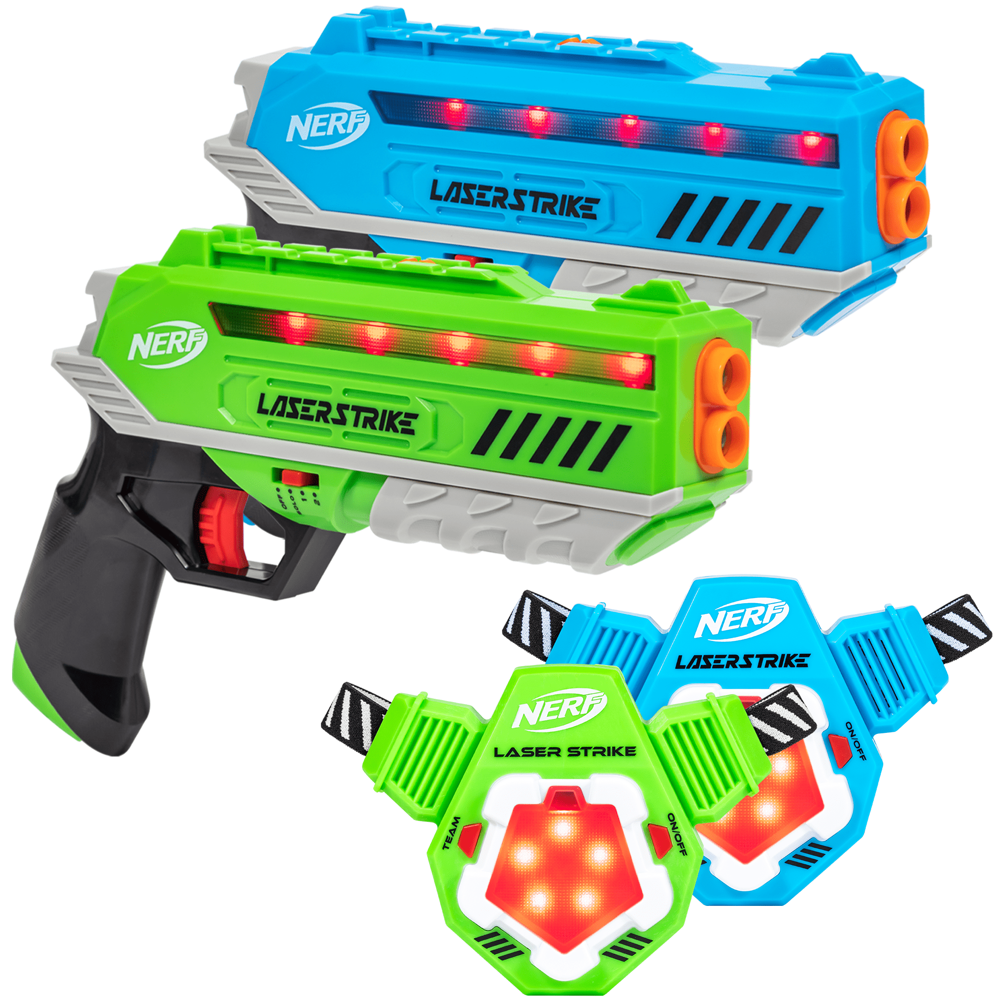 NERF Laser Ops Classic Ion Blaster 2-pack Lazer Tag Blasts up to 225ft Hasbro for sale online 
