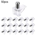 thumbnail image 4 of 50Pc Clear Kitchen Cabinet Shelf Supports Pegs / Studs with Metal Pin, 4 of 8