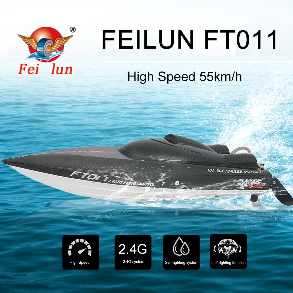 RC Boat 2.4GHz Electric High Speed Remote Control Racing Boat 55km/h Kids Gift 