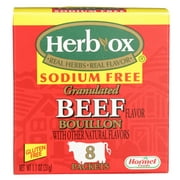 Herb-Ox Sodium Free Granulated Beef Bouillon, 8 Ct, 1.1 Oz