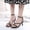 Black, variant on AXXD Womens Summer Sandals Black Summer Rhinestone High Heel Chunky Buckle Mothers Day