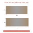 thumbnail image 6 of Beige Gray Ombre Yoga Towel for Hot Yoga Non Slip, Modern Gradient Abstract Art Yoga Mat Towel Absorbent Yoga Sweat Towels Microfiber Hot Yoga Blanket for Bikram Pilates 26"x74", 6 of 7