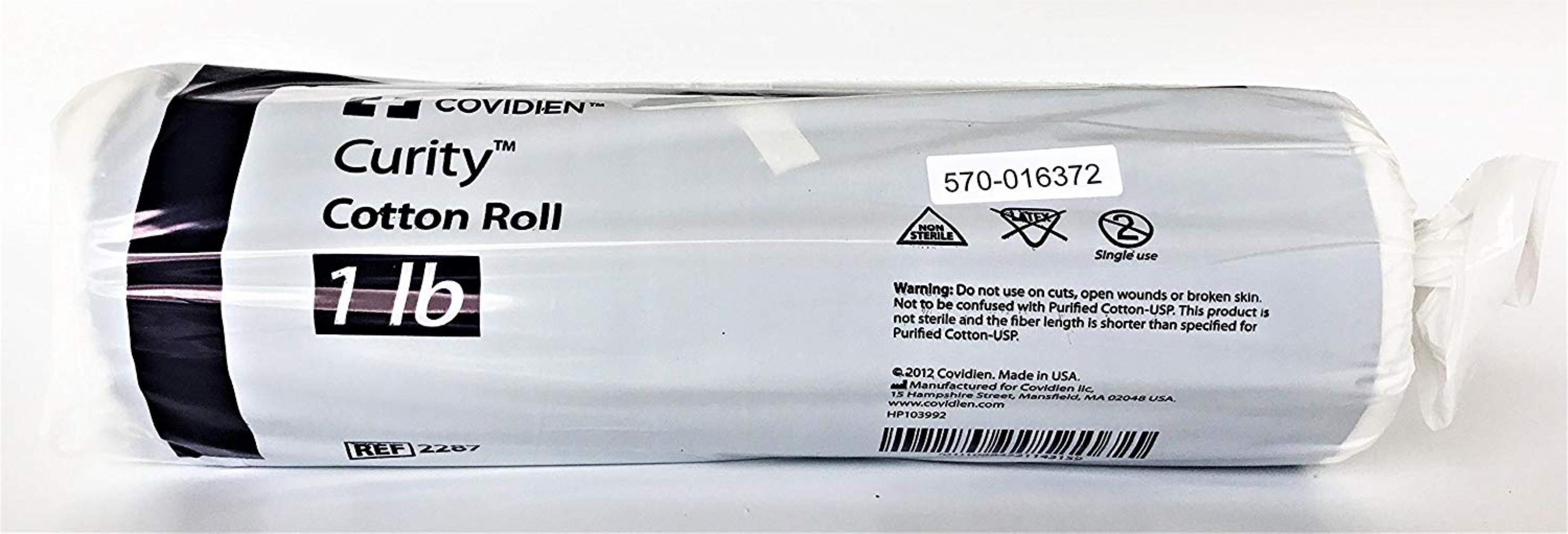 Curity Non Sterile Cotton Roll, 1 Pound, Curity Non Sterile Cotton Roll