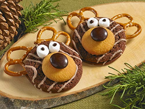 Little Debbie Fudge Rounds, 4 Boxes of 32 Individually Wrapped Chocolate Sandwich Cookies with Fudge Creme
