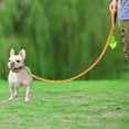 thumbnail image 3 of ORUYROP Double-Sided Reflective Dog Leash, 6 FT/5 FT/4 FT, Padded Handle Nylon Dogs Leashes for Small & Medium Dogs Walking, Brown, 5FT, 3 of 7