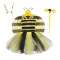 thumbnail image 4 of SUXIAN Little Girl Dresses Sleeveless Cartoon Holiday Party Performance Outfit 2 9 Years Girls Summer Dress Yellow_002 4-5 Years, 4 of 5