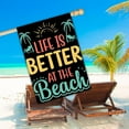 thumbnail image 3 of Life is Better at the Beach Large Garden Flag 28 x 40 Inch Double Sided Inspirational Summer Garden Flag for Outdoor Beach House Yard Decoration, 3 of 6