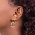 thumbnail image 3 of Primal Gold 14 Karat Tri-color Circle Dangle Earrings, 3 of 4