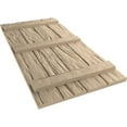 thumbnail image 6 of Ekena Millwork 22"W x 66"H Rustic Four Board Joined Board-n-Batten Riverwood Faux Wood Shutters (Per Pair), Primed Tan, 6 of 10