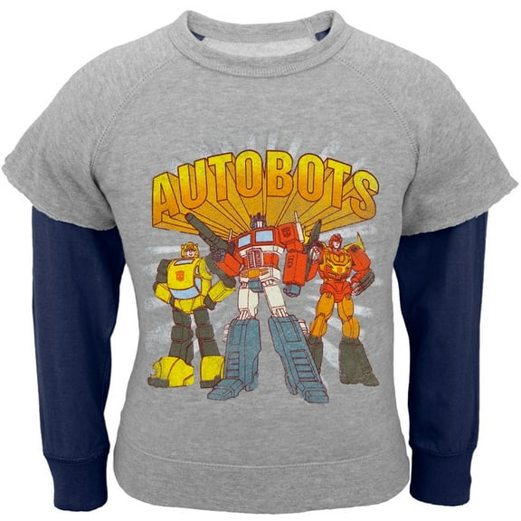 Transformers - Autos Crest Infant Reversible Crewneck Sweatshirt - 24 month