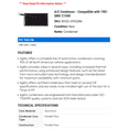 thumbnail image 2 of A/C Condenser - Compatible with 1981 GMC C1500, 2 of 2