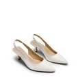 thumbnail image 3 of DREAM PAIRS Women’s Closed Toe Kitten Heels Pointed Toe Slingback Low Heels Dress Bridal Wedding Pumps Shoes, 3 of 7