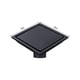 thumbnail image 2 of Base de drenaje de ducha de usos múltiples, diseño cuadrado de fácil limpieza con cubierta extraíble para drenaje de piso invisible, acero inoxidable 304 negro mate con rejilla de inserción de, 2 of 5
