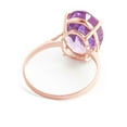 thumbnail image 3 of 14k Solid Rose Gold Ring  7.55 ct Natural Oval Purple Amethyst, 3 of 5