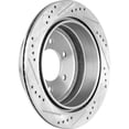 thumbnail image 5 of New Cross-drilled and Slotted Brake Disc Compatible With Toyota Tacoma SR5 4 Cyl 2.7L Tacoma Base 6 Cyl 3.4L Base 4 2.7L 1995-2004 By 19788 25513 31165 63590 86575 96575, 5 of 8