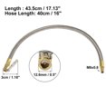 thumbnail image 4 of Unique Bargains 2pcs Stainless Steel 10cm Air Chuck Inflator Compressor Pump Extension Hose for Car Motorbike Quick Connect, 4 of 7