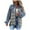 Blue#1, variant on Viikei Womens Denim Jackets Plus Size Denim Jackets for Women Clearance Classic Casual Solid Color Long Sleeve Denim Blouse Jacket Coat