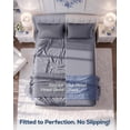 thumbnail image 5 of Utopia Bedding Full Fitted Sheet Only, 16 Inches Deep Pocket, Soft Brushed Microfiber, Shrink & Fade Resistant, Easy Care - Grey, 5 of 7