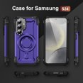 thumbnail image 4 of Allytechgroup for Samsung Galaxy S25 Case with Camera Kickstand, Support Wireless Charging Magnetic Phone Case for Women Men Military Grade Drop Protection for Samsung Galaxy S25, Purple, 4 of 9