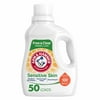 Arm & Hammer Sensitive Skin Free & Clear, 50 Loads Liquid Laundry Detergent, 75 Fl oz