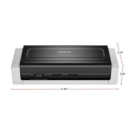 Brother - ADS-1700W Wireless Desktop Document Scanner with Touchscreen LCD - White
