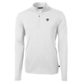 thumbnail image 2 of Men's Cutter & Buck White ECU Pirates Team Big & Tall Virtue Eco Pique Recycled Quarter-Zip Pullover Top, 2 of 3