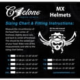 thumbnail image 3 of Cyclone ATV MX Motocross Dirt Bike Off-Road Helmet DOT/ECE Approved- Blue, 3 of 3