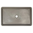 thumbnail image 6 of Wide Rectangular Concrete Vessel Sink - Dark Gray, 6 of 10
