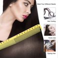 thumbnail image 4 of 4PCs Hairdressing Combs Professional Combs Set Carbon Fiber Cutting Comb Fine and Wide Tooth Hair Barber Comb for Salon or Hotel Hair Care, 4 of 5