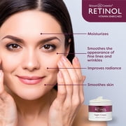Retinol Skincare by Ldel Cosmetics Night Cream with Vitamins A, C, and E, Anti-aging Moisturizer, 1.7 oz