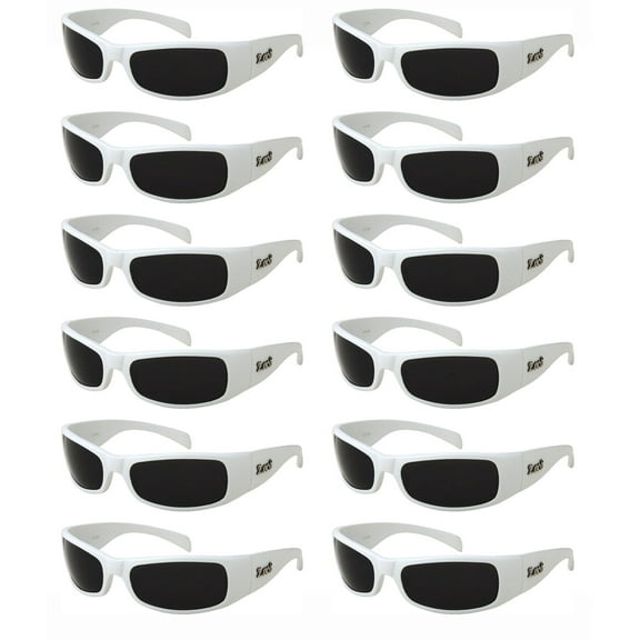 12 Pack LOCS Hardcore 9035 Gangster Sunglasses (1 DOZEN) Classic Biker Eyewear FREE SHIPPING