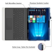 Labanema 13 Dell Latitude 7320 Detachable Case, PU Leather Folio Stand Protective Case, Cover for 13 Dell Latitude 7320 Detachable (Dark Blue)