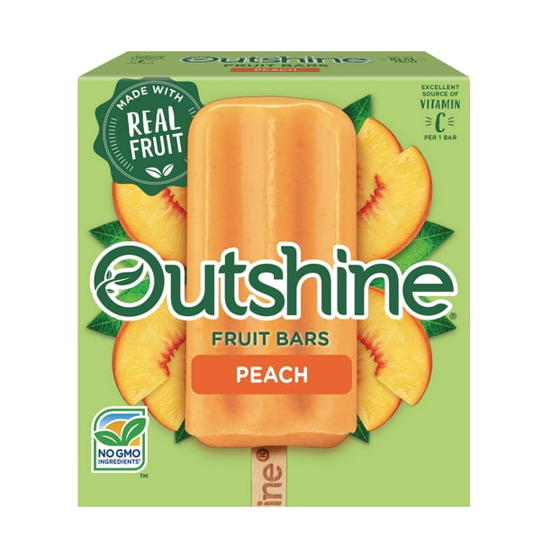 Outshine Peach Frozen Fruit Bars, 6 Ct