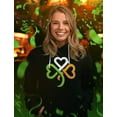 thumbnail image 4 of Tstars Womens Shamrock Ireland Clover Hearts for St Patricks Day Women St Patricks Day Shirts Gift for Her Irish Shirt Pride Proud Irish women Hoodie, 4 of 6