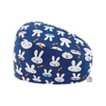 thumbnail image 2 of Womens Beach Hat Unisex Printed Breathable Scrub Cap for Doctors Work Blue One Size, 2 of 3
