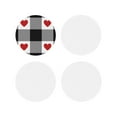 thumbnail image 2 of Disketp Heart Black Buffalo Plaid Gingham Funny Coasters,4 Pcs Leather Coasters With Holder, Perfect Housewarming Hostess Gifts,Protect Furniture From Water Marks Scratch, 2 of 9