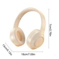 thumbnail image 2 of Wireless Over Ear Headphones Bluetooth Foldable Long Battery Life Dual Mode AUX Compatible Comfortable Headphones for Travel Work Home Use Black, 2 of 6