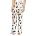 thumbnail image 3 of Naloa German Shepherd Dog Print Women’s Ultra-Soft Comfy Pajama Lounge Pants with Pockets & Drawstring, 3 of 8