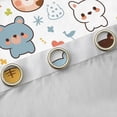 thumbnail image 4 of jejeloiu Cute Tiger Pattern Black Out Curtains,Kawaii Cartoon Bear Curtains Pack of 2 (42x63 Each),Colorful Cartoon Wildlife Bedroom Curtains For Kids,Super Cozy Room Decor, 4 of 6